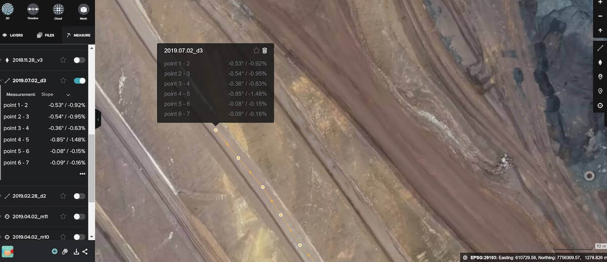 Minerit – Măsurători Topografice Dronă 3 mine test 2